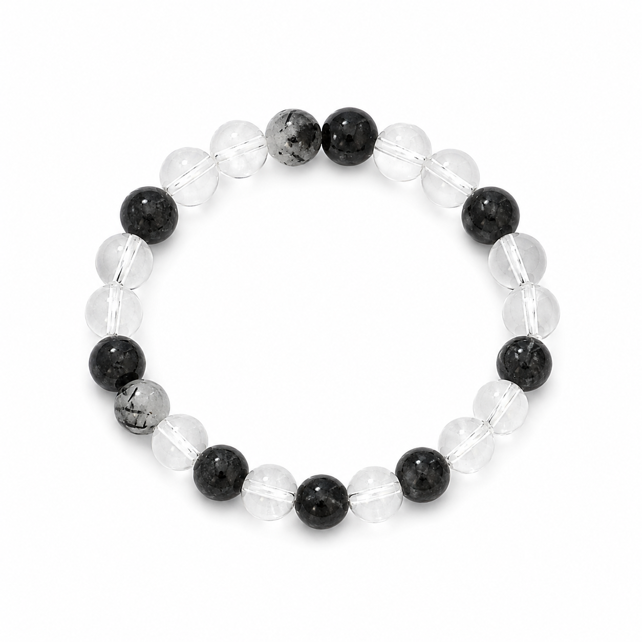 Black Rutile Quartz Bracelet premium product view