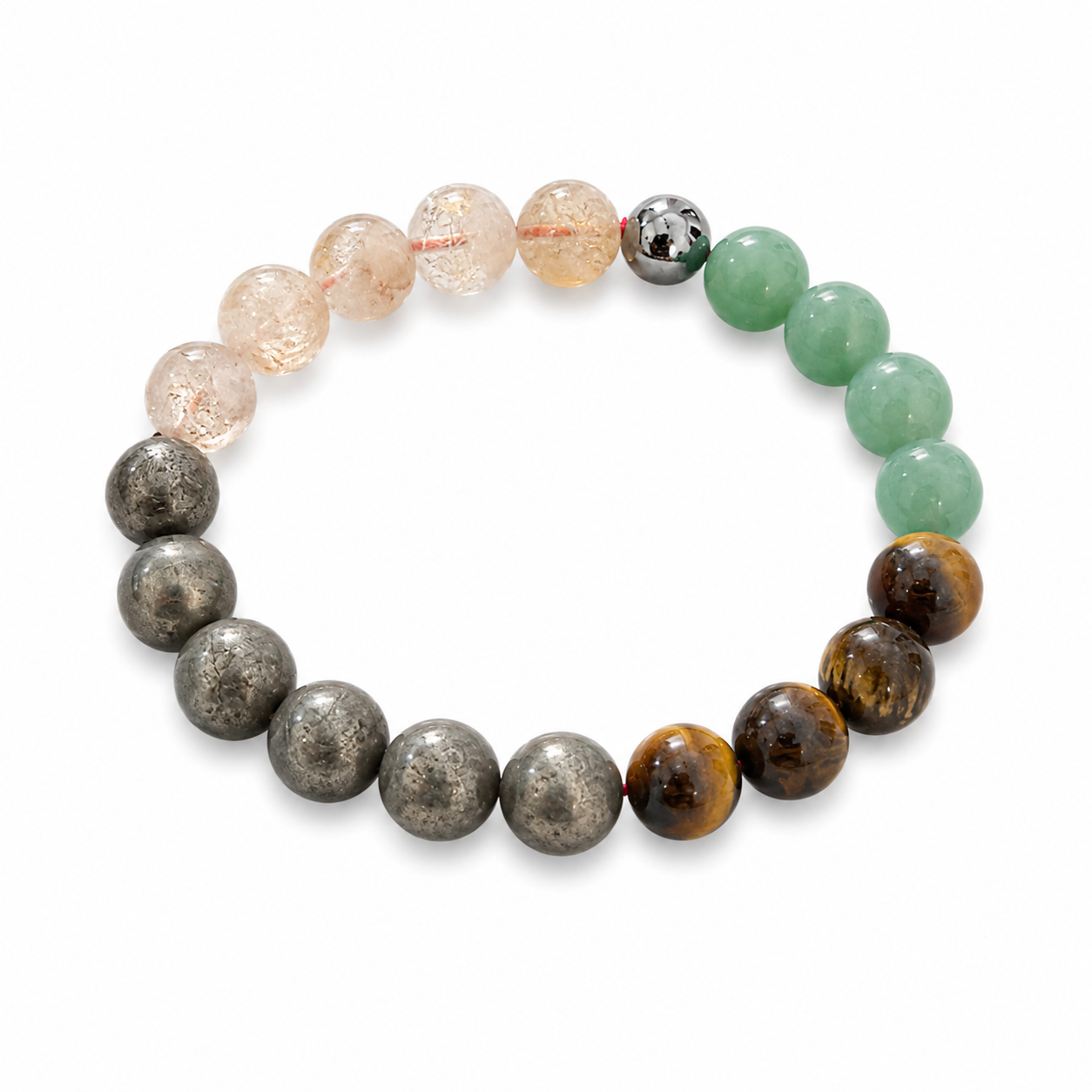 Money Magnet 10mm Beads Bracelet premium product view