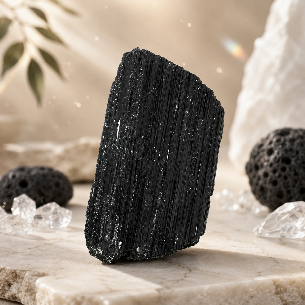 Black Tourmaline Raw Stone premium product image
