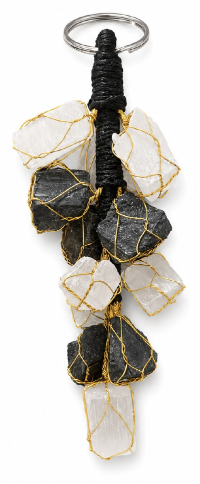 Selenite & Black Tourmaline Door Hanger product image