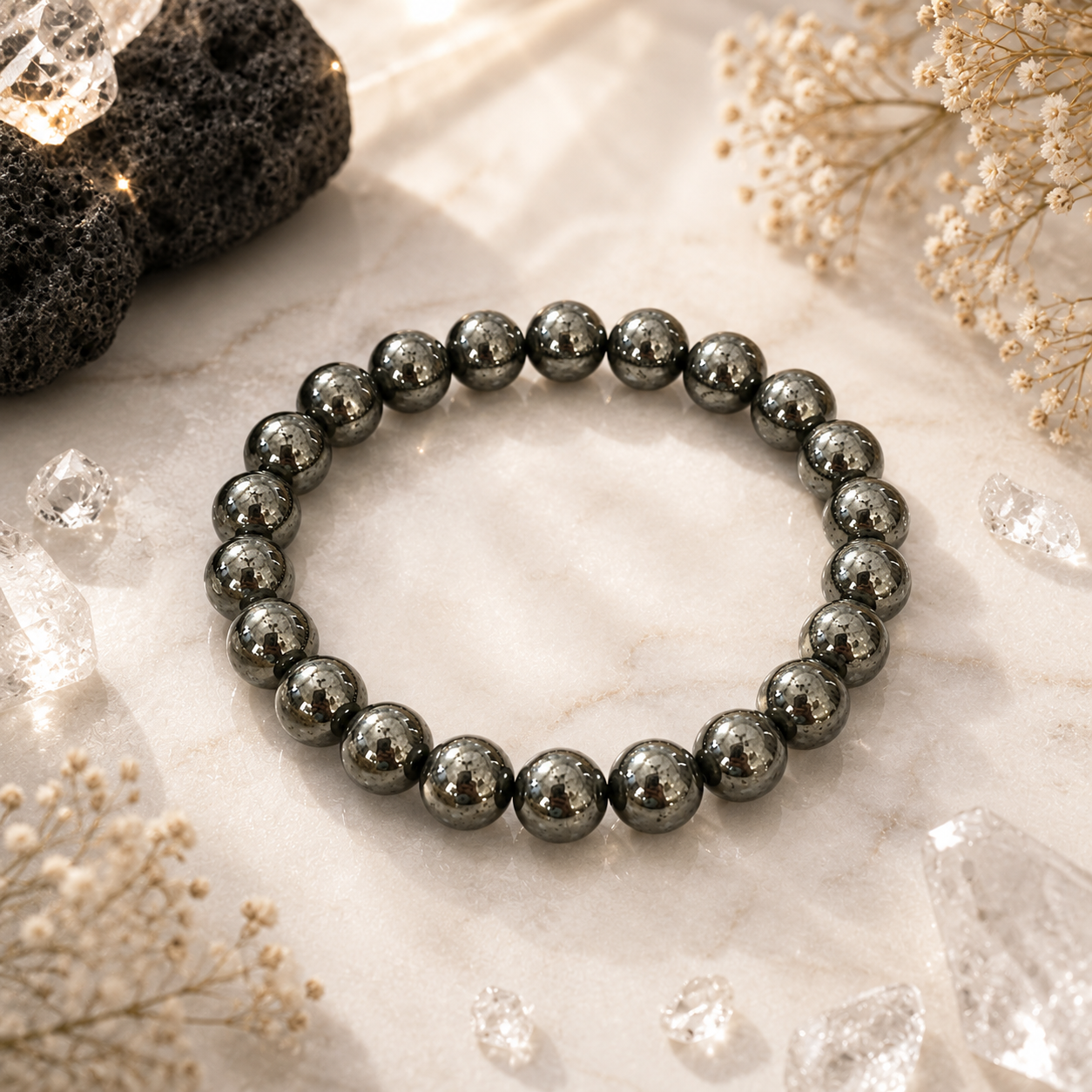 Pyrite Crystal Bracelet